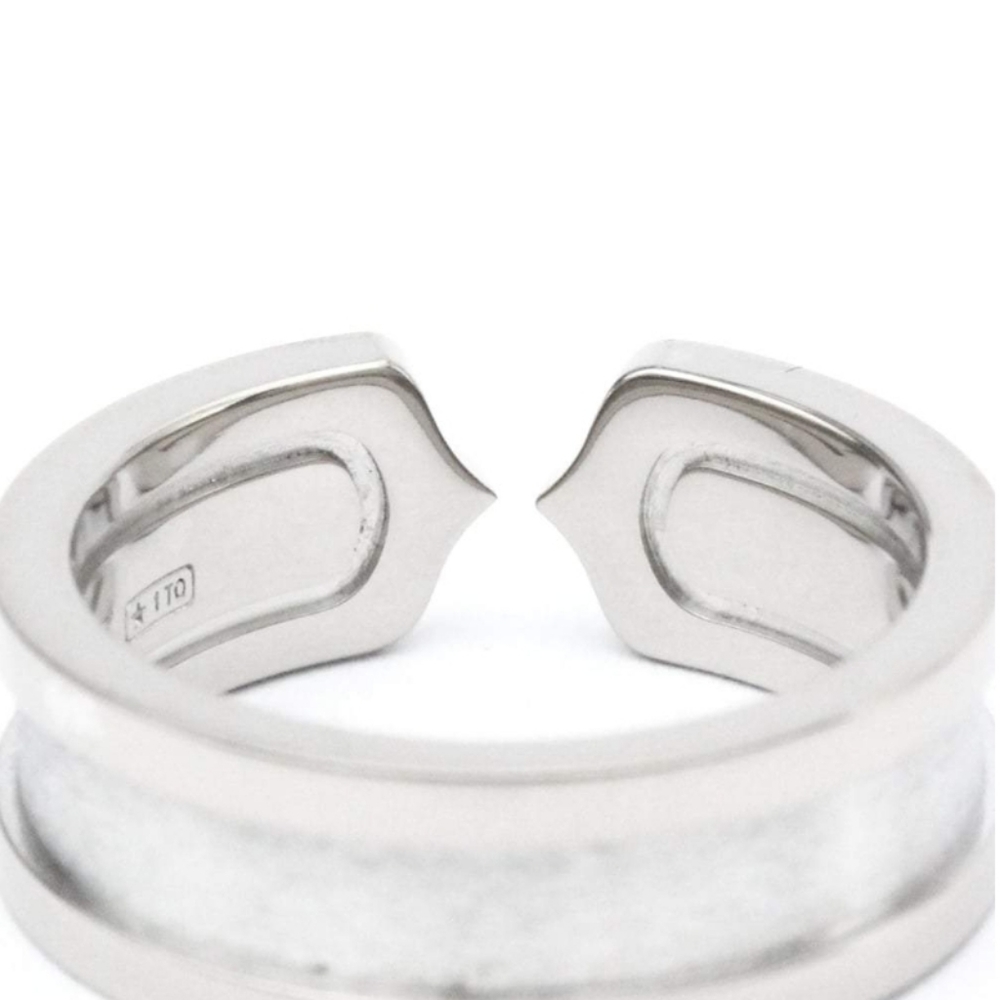 SOLD- Cartier C De Cartier 18K White Gold Diamond Ring - Picture 4 of 12